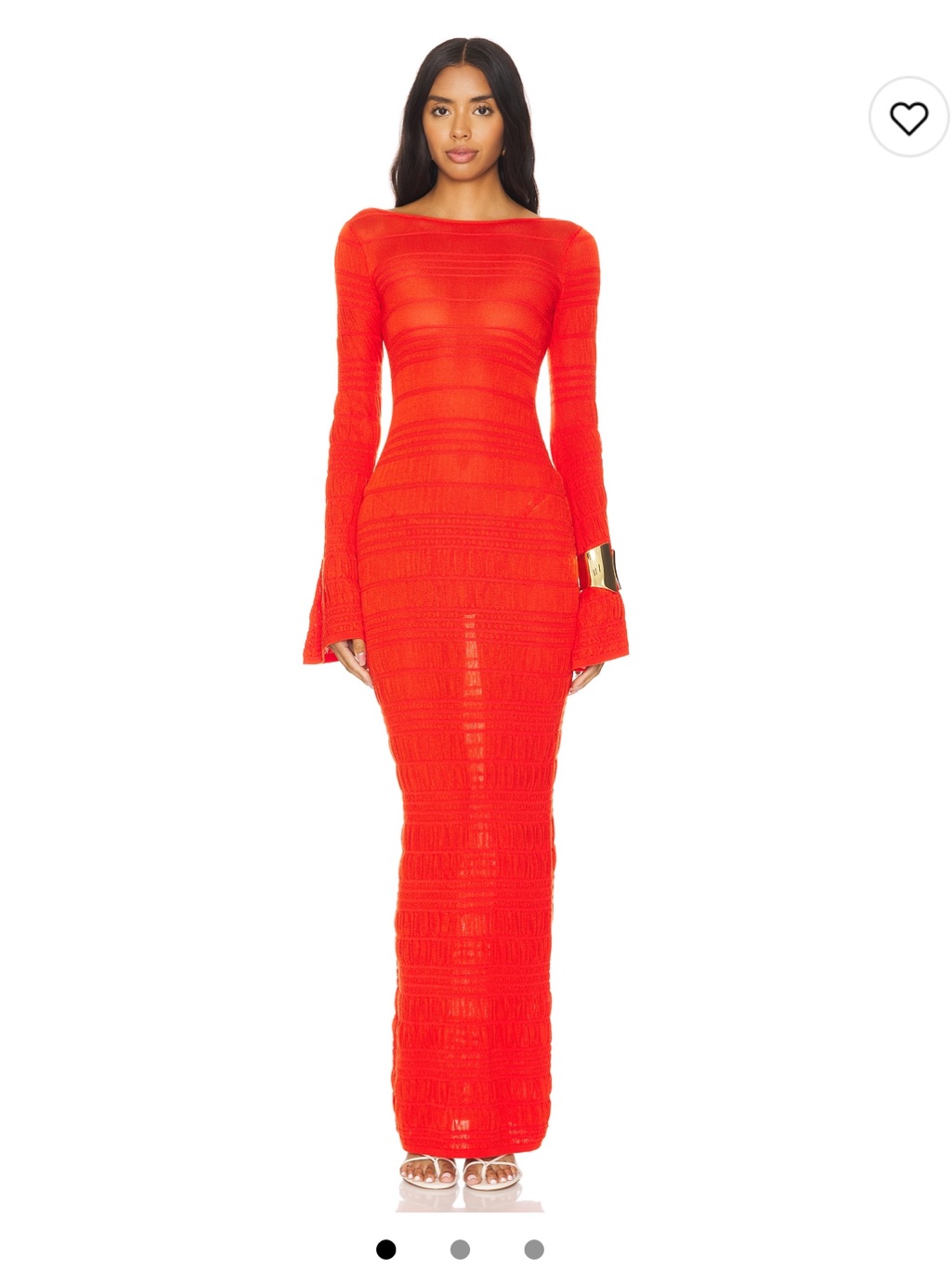 Lovers + Friends Bright Red Long-Sleeve Maxi Dress
